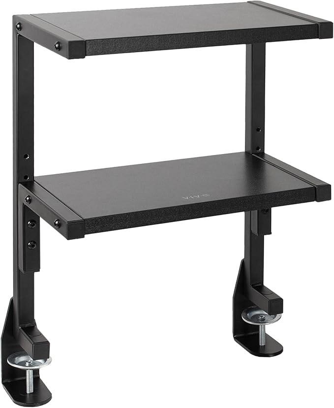 VIVO Clamp-on 13 inch Above or Below Desk 2-Tier Shelving Unit by Unknown