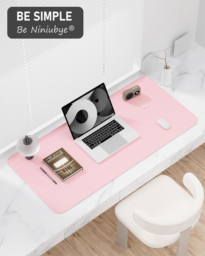 Desk Pad, 35.5" x 17" PU Leather Non-Slip Desk Mat Large Mouse Pad - Image 7