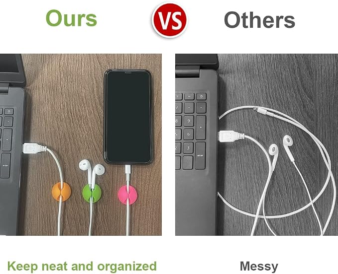 Shintop Cable Clips, Desk Cable Drop, Desk Wire Clips - Image 6