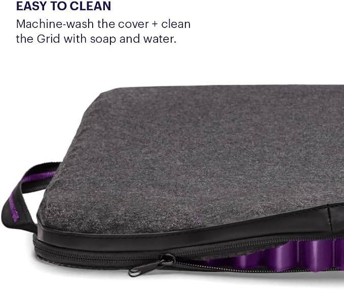 Purple Simply Seat Cushion, Lightweight 1.25" Low-Profile Gel Seat Cushion | - Image 3