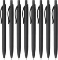 Bribobo 8 Pack Ballpoint Pens Retractable No Bleed Black Click Pens, Medium by Bribobo