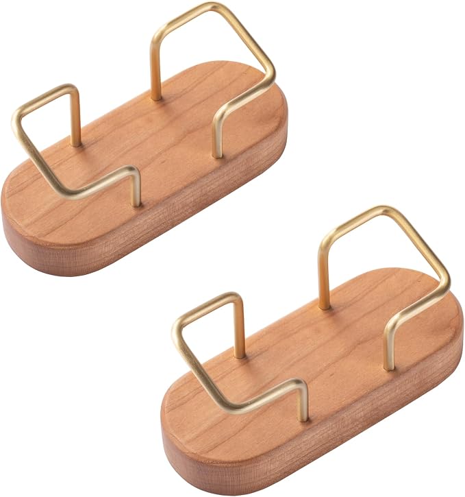 muso wood Business Card Holder for Desk, Wooden Creative Business Card Display by Musowood