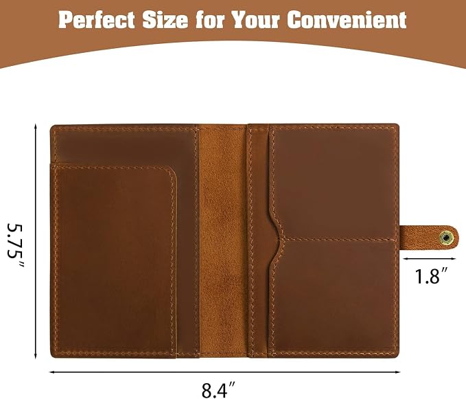 Jack&Chris Genuine Leather Passport Holder - Image 3