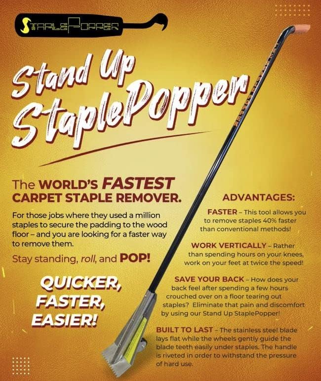 – Stand Up Carpet Staple Remover Tool | Heavy Duty Staple Puller Hand Tool - Image 6