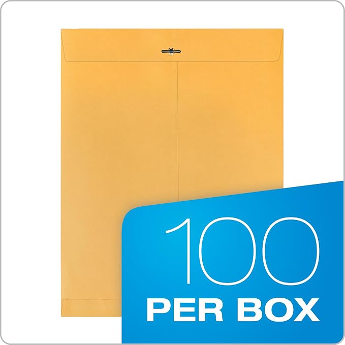Quality Park 12 x 15-1/2 Clasp Envelopes, Clasp and Gummed Closures, - Image 4