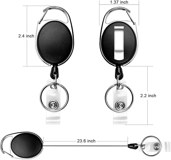 Teskyer Badge Reel, 10 Pack Retractable Badge Holders - Image 5