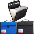 2 Pack 12 Pockets Accordion File Organizer by TRANBOTrustBest