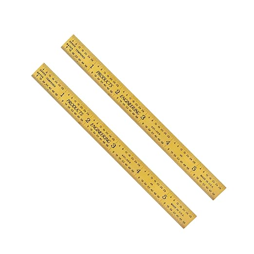 PEC Tools Flexible 6-inch, Titanium Nitride Coated Carbon Steel Machinist Rule by PECTools