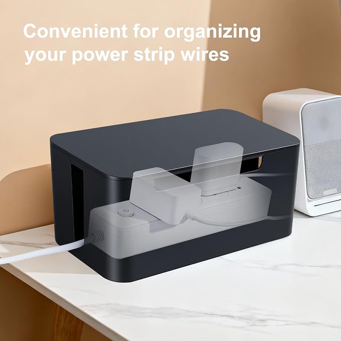 Eichzer Cable Management Box, Premium Cord Organizer Box to Hide Surge - Image 8