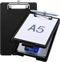Meiikun Small Clipboard with Storage, A5 Clipboards with Pen Holder, Half by Meiikun