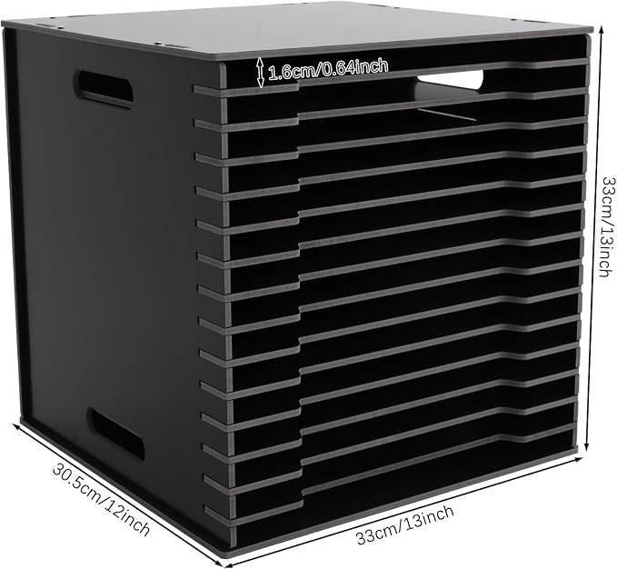 15-Slot Desktop File Organizer Rack, Vertical PVC Paper Storage Shelf - Image 2