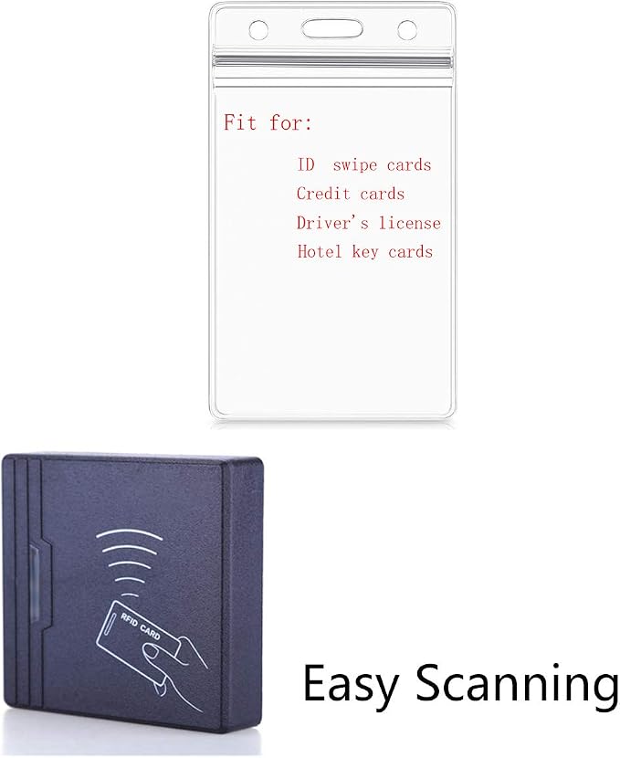 6 Pack Vertical ID Card Name Tag Badge Holder - Image 3