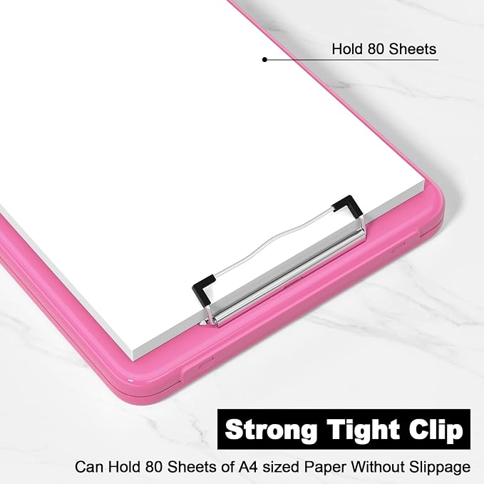 Hongri Clipboard with Storage, 8.5 x 11 Clip Board Foldable, Size 13.4 x 9.4 X - Image 4