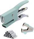 Small Hand-held Stapler Set, 15 Sheet Capacity, Includes 750Pcs Staples and A by Aacehlh