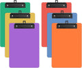 6 Pack Colorful Small Clipboard, A5 Mini Clip Board | Black Clip, 9 x 6" by ORGANIZEEASYWORKSTEADY