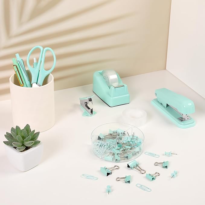 SKYDUE Teal Office Supplies Set - Image 8
