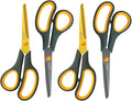 CCR Scissors 8 Inch Soft Comfort-Grip Handles Sharp Titanium Coating Blades by CCR