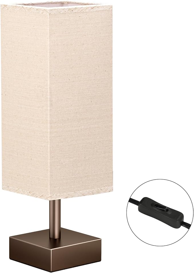 aooshine Brown Small Table Lamp - Image 2