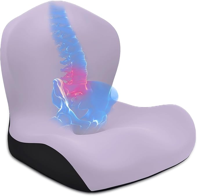 Seat Cushion for Office Chair and Car, L-Shaped Ergonomic Car Seat Cushions - Image 9
