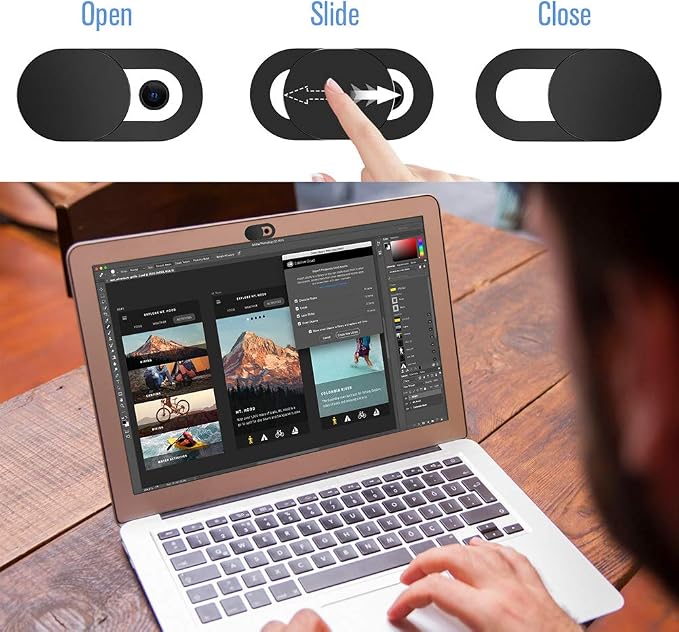 Webcam Cover Slide, Ultra-Thin Web Camera Cover - Image 3