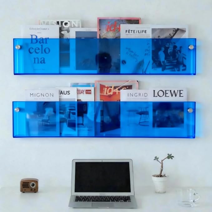ROYALITA 2-Pack Acrylic Magazine Holder Brochure Holder, Fashion Hanging - Image 3