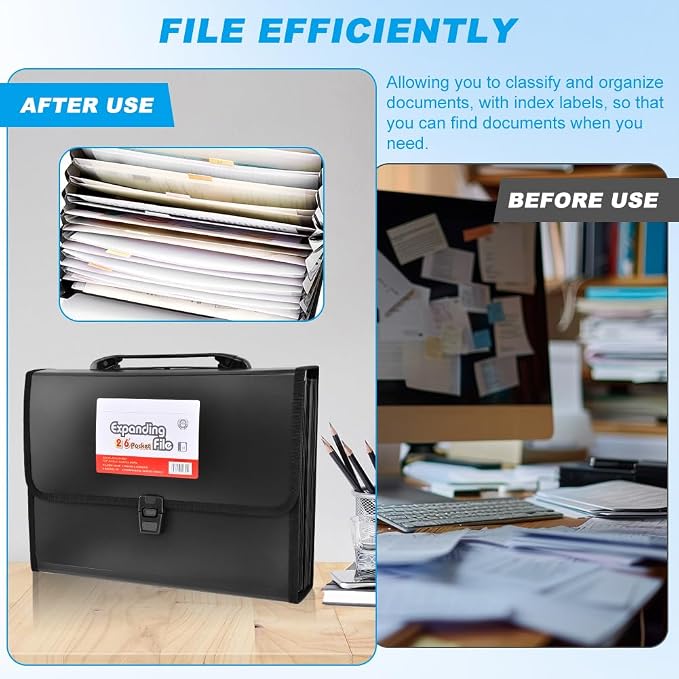 26 Pockets Accordion File Organizer - Image 5