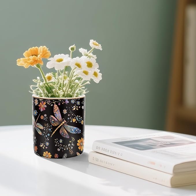 Pen Holder, Pencil Cup for Desk, Cute Makeup Brush Holder, Durable Ceramic - Image 6