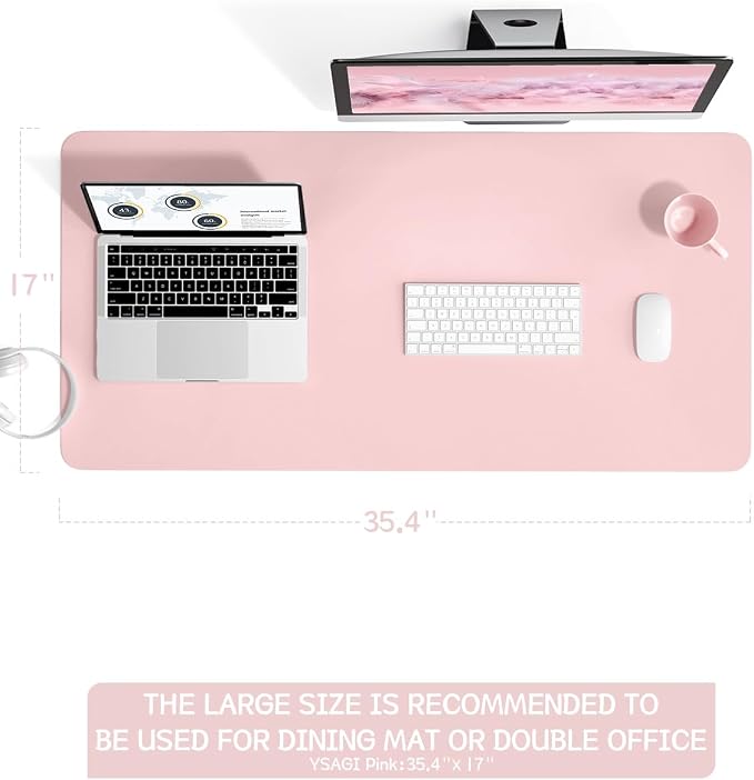 Writing Desk Pad Protector, YSAGi Anti-Slip Thin Mousepad - Image 5