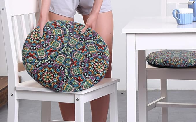 Sigmat Memory Foam Seat Cushion Anti-Slip Soft Round Stool Cushion Chair Pad 15 - Image 4