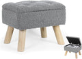 OGEMXU Storage Ottoman, Small Storage Ottoman Foot Stool by OGEMXU