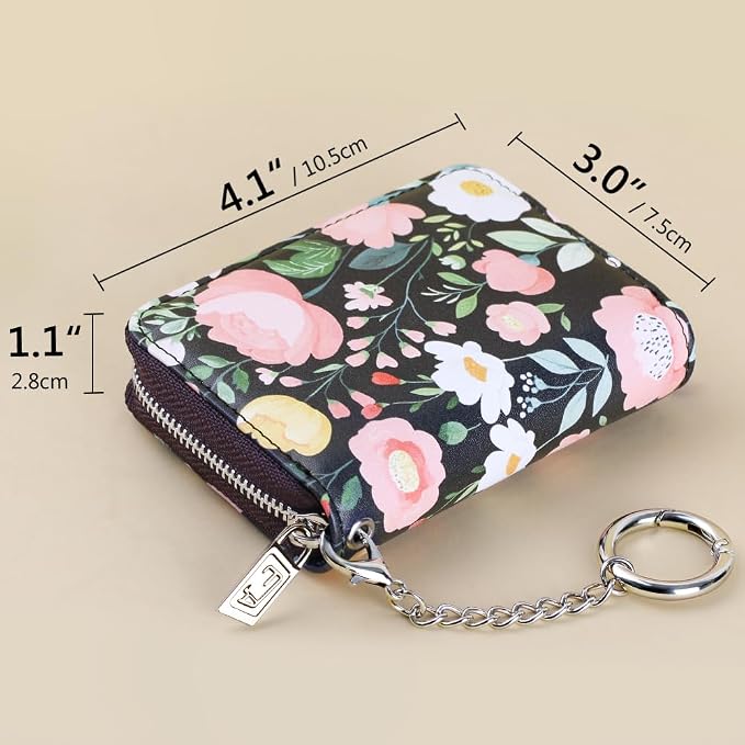 FurArt Zipper Wallet Women, RFID Blocking Credit Card Wallet, Business Card - Image 6