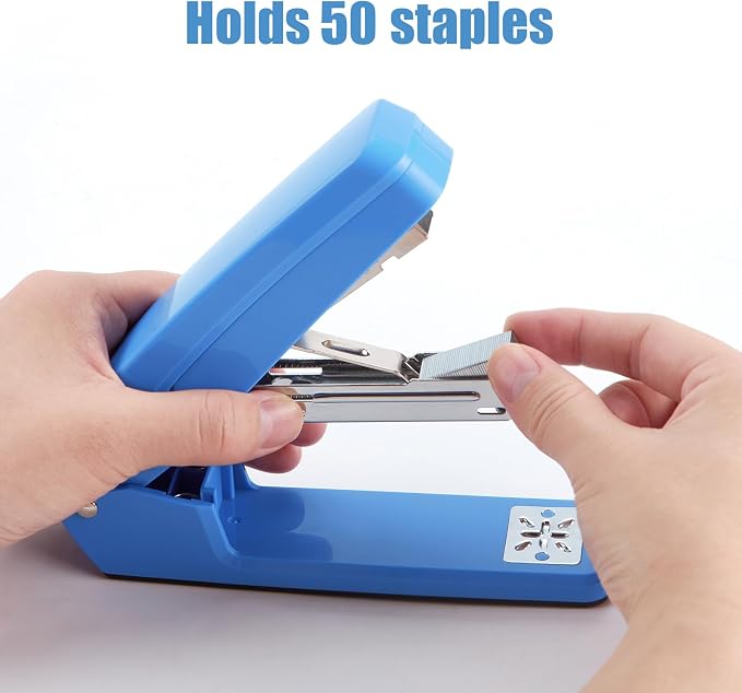 Deli/EZWORK Swing-Arm Swivel Stapler, 25 Sheets Capacity, 360 Degree Rotate - Image 5