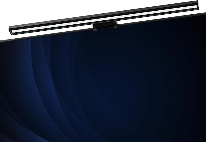 Monitor Light Bar with RGB Backlight, 3 Color Temperatures & Stepless Dimming by METCLARINDA
