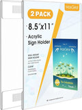 MaxGear Acrylic Sign Holder 8.5 x 11 Wall Mount by MaxGear