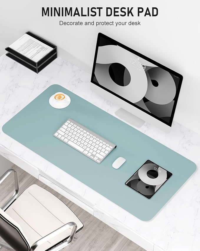 Desk Pad, 35.5" x 17" PU Leather Non-Slip Desk Mat Large Mouse Pad - Image 2