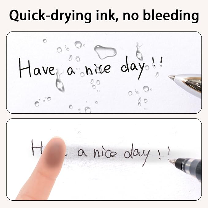 deli Gel Pens, Medium Point Pen 0.7mm, Smooth Writing, Fast Dry, No Bleed - Image 5