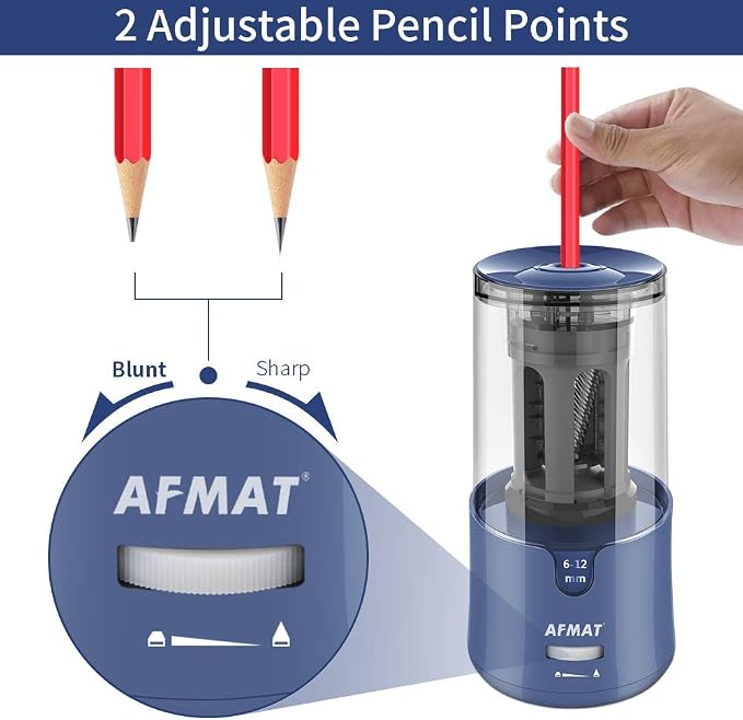 AFMAT Pencil Sharpener, Electric Pencil Sharpener - Image 6