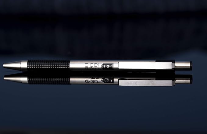 Zebra Pen G-301 Retractable Gel Pen, 0.7mm Medium Point, Stainless Steel Barrel - Image 4