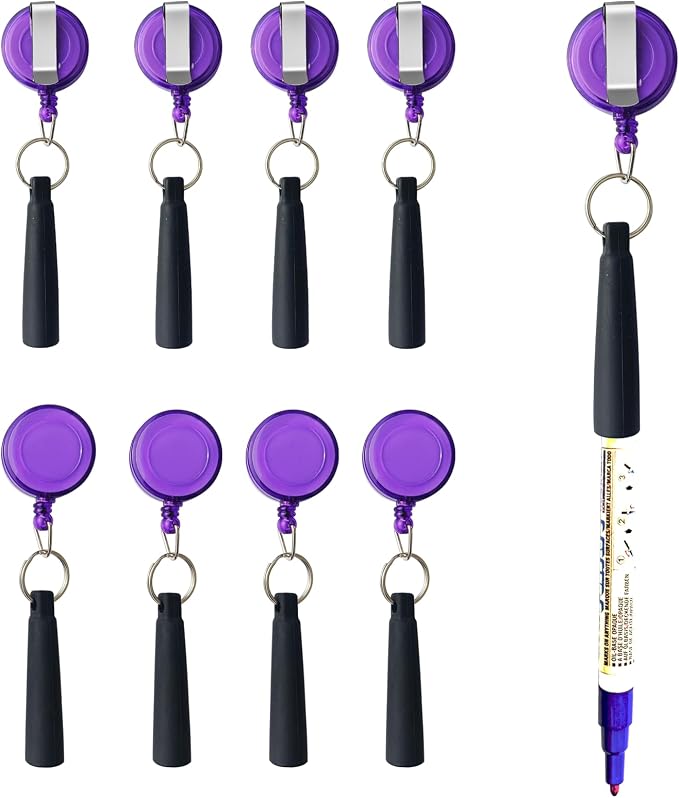 Duty Retractable Pull Pen Holder -Thick Nylon Cable- Ideal by Buynow