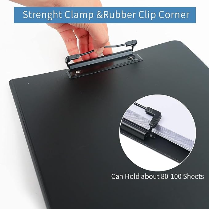 Clipboard Folder, 6 Pack A4 Foldable Clipboards File Folder Flip Writing Pad - Image 3