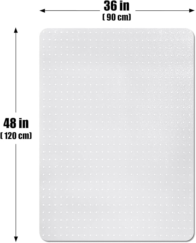 Office Chair Mat for Carpet Floors, Desk Mats 48"X36" for Rolling Desk on Low - Image 5