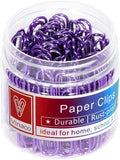 Vinaco Purple Jumbo Paper Clips, 100 Pack, 2 Inch, Durable & Rust Resistant by LightingMadeSimple