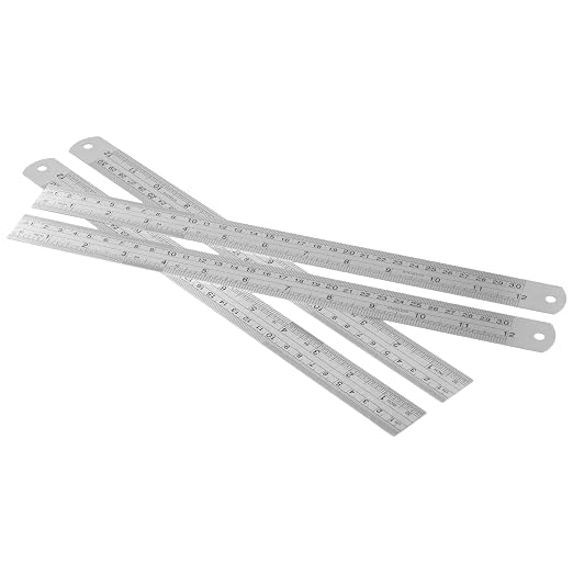 20 Pack 12 Inches Stainless Steel Ruler, Precision Metal Rulers, Straight Edge - Image 6