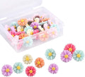 30 Pieces Flower Pushpins Flower Thumb Tacks Decorative Floret Push Pins by Phinus