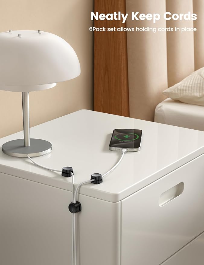 Lamicall Cord Organizer Spring Cable Holder Clips - Image 3
