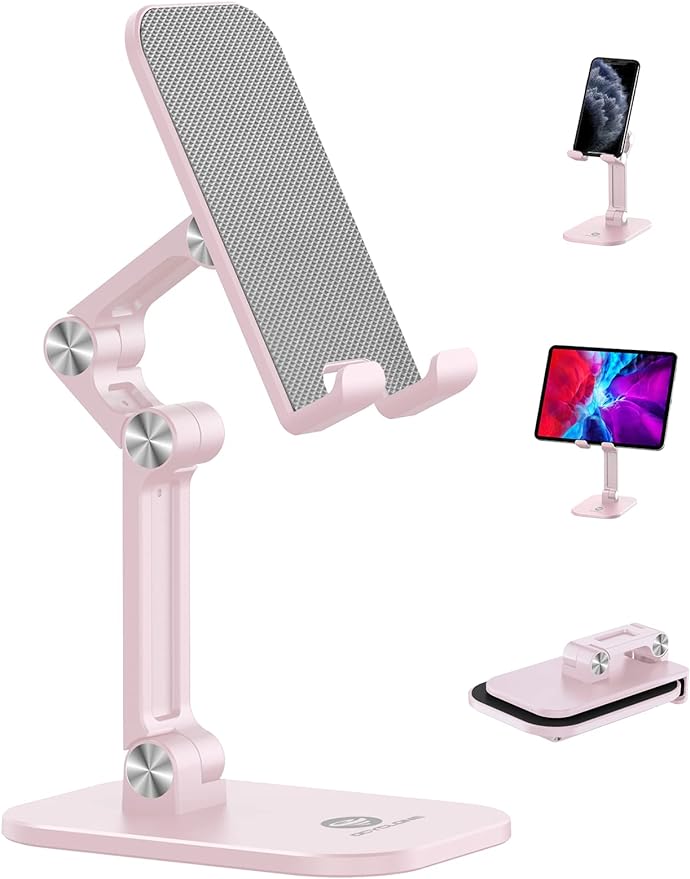 OCYCLONE Phone Stand, Adjustable Height and Angle Foldable Cell Phone Stand by OCYCLONE