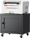 Small Printer Stand with Storage, Home Office Printer Table by LVSTEEL