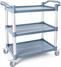 3-Tier Rolling Utility Cart on Wheels, 510 lbs Capacity Utility Service Cart by Aimoly