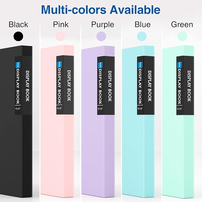 4 Pack Sooez Binder with Plastic Sleeves 30-Pocket, Displays 60 Pages, 9x12 - Image 6