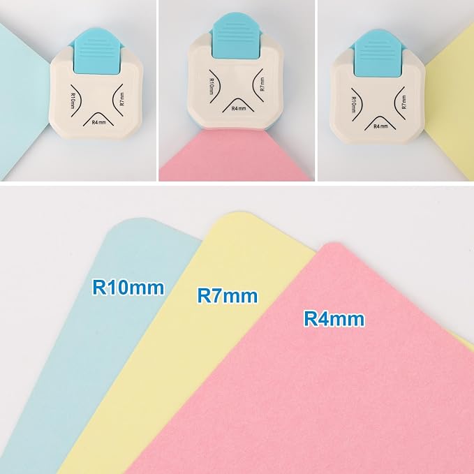 2PCS Paper Corner Rounder, Corner Punch 3 in 1 Corner Cutter - Image 3